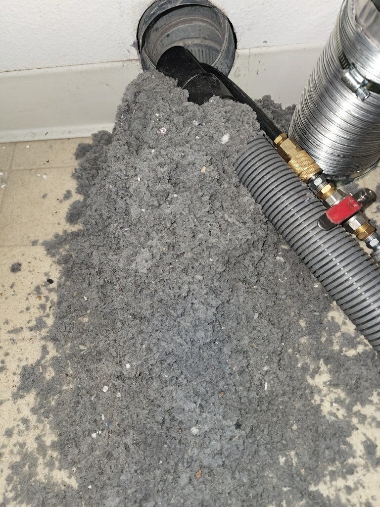 clogged dryer duct